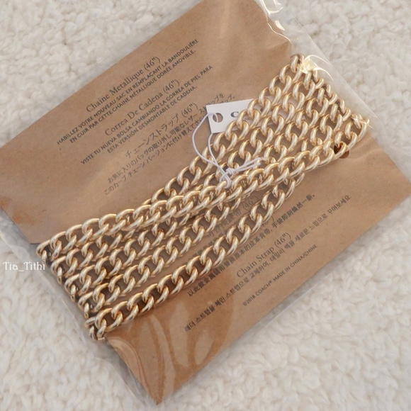 Coach Gold-tone Chain Strap Crossbody/Shoulder - Picture 2 of 2